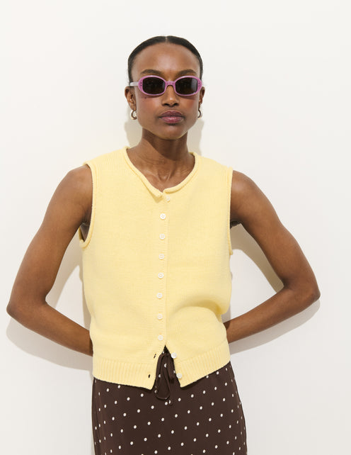 Taylor Vest in Cotton
