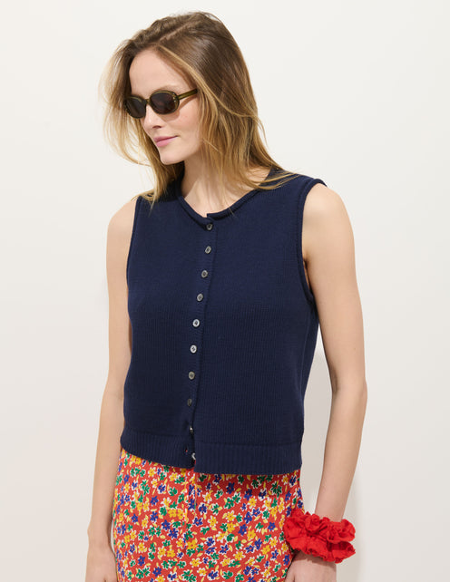 Taylor Vest in Cotton