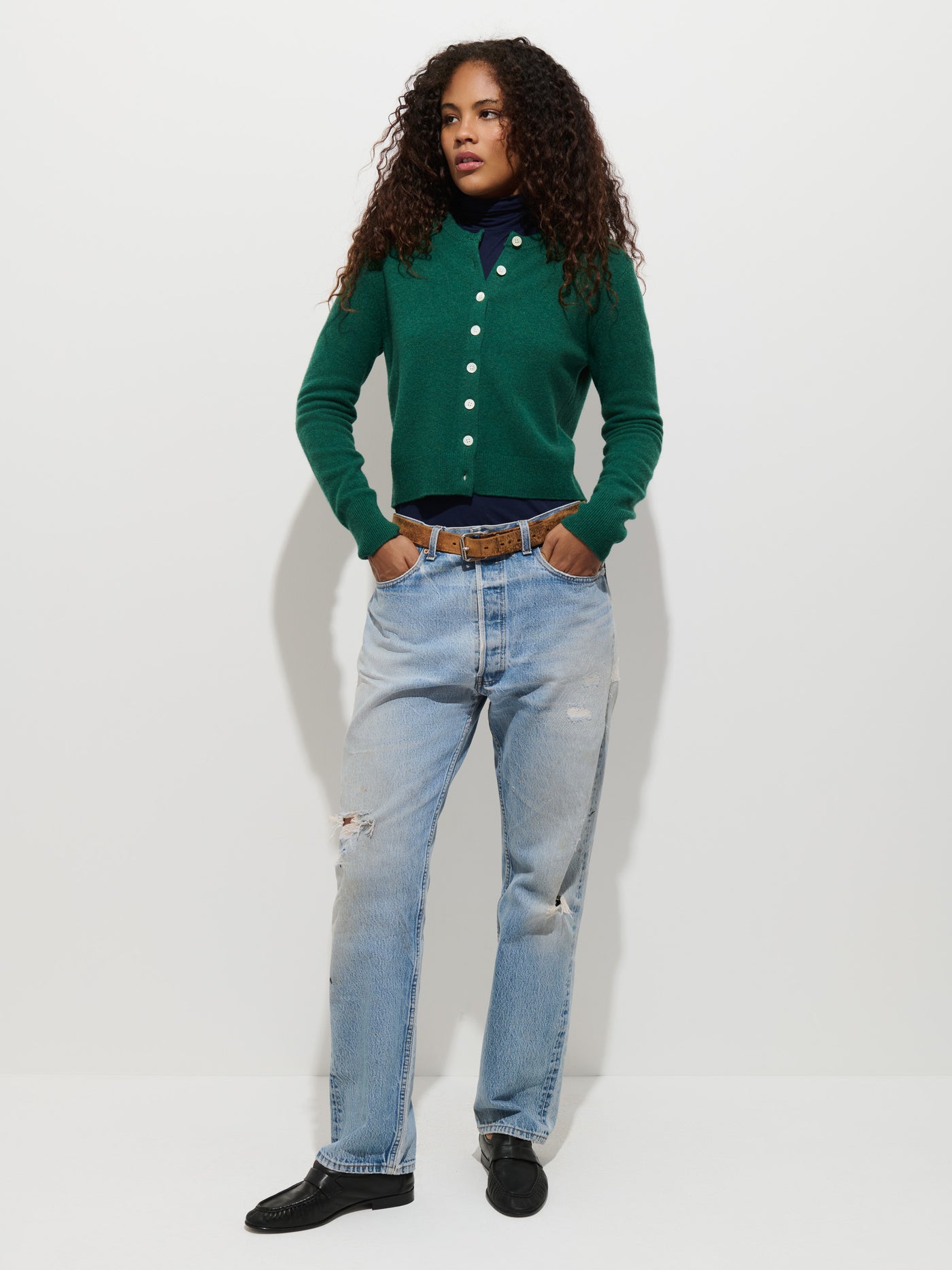 Elizabeth Street Cardigan in Merino Wool