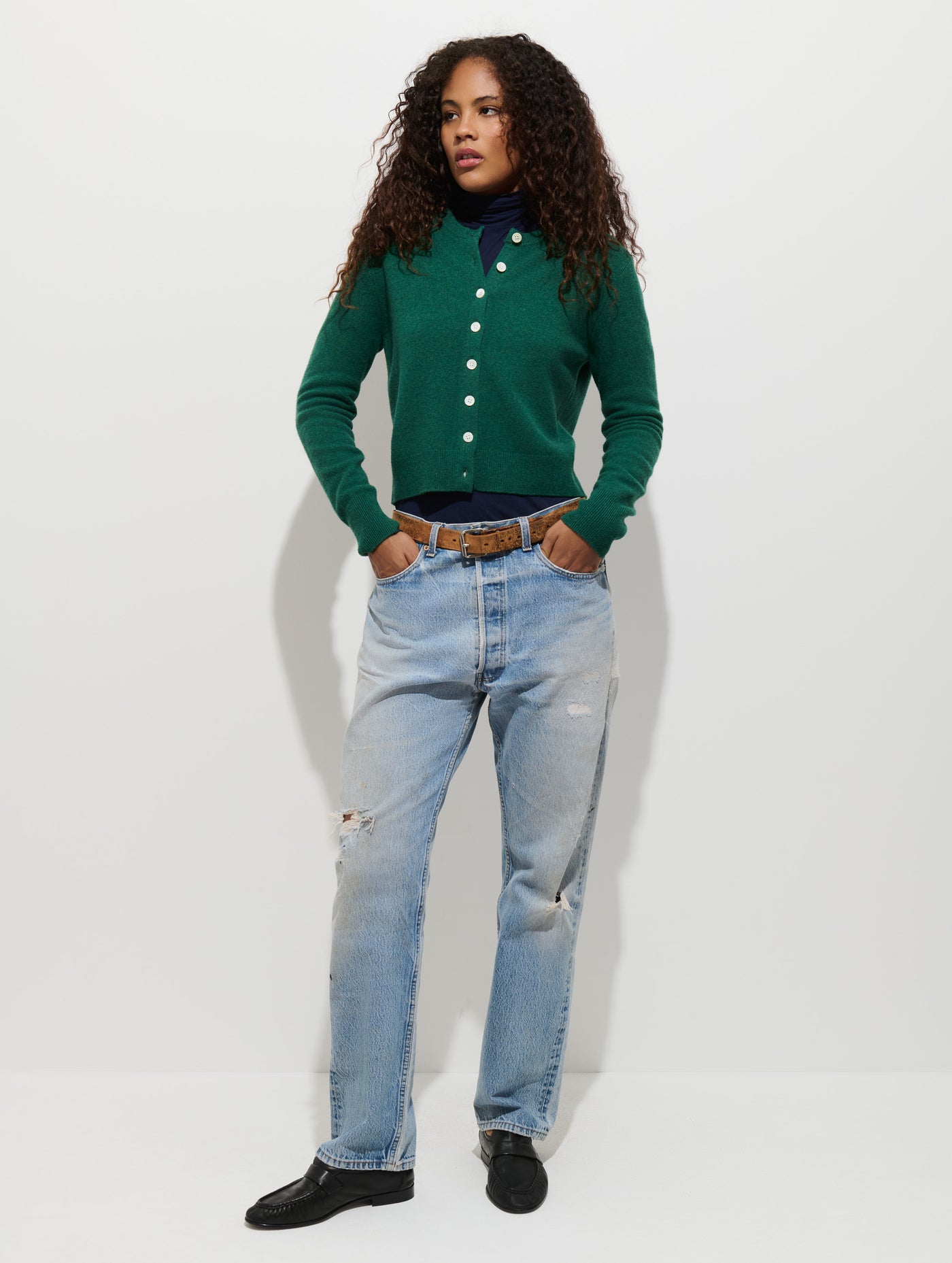 Elizabeth Street Cardigan in Merino Wool