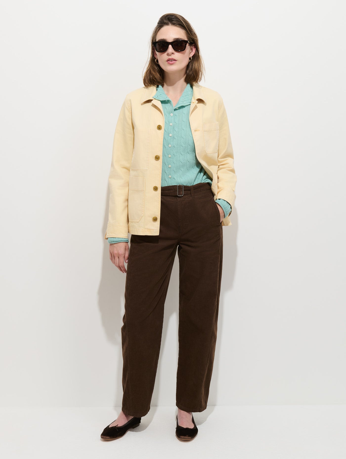 Britt Work Jacket In Herringbone