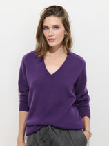 Montmartre V Neck Sweater in Cashmere