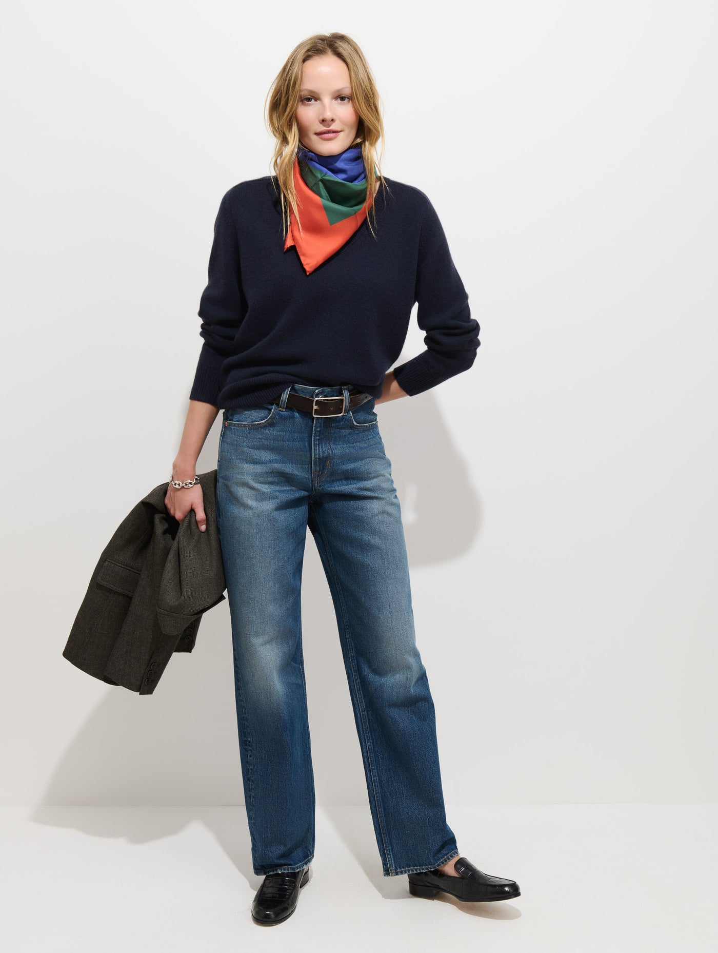 Montmartre V Neck Sweater in Cashmere