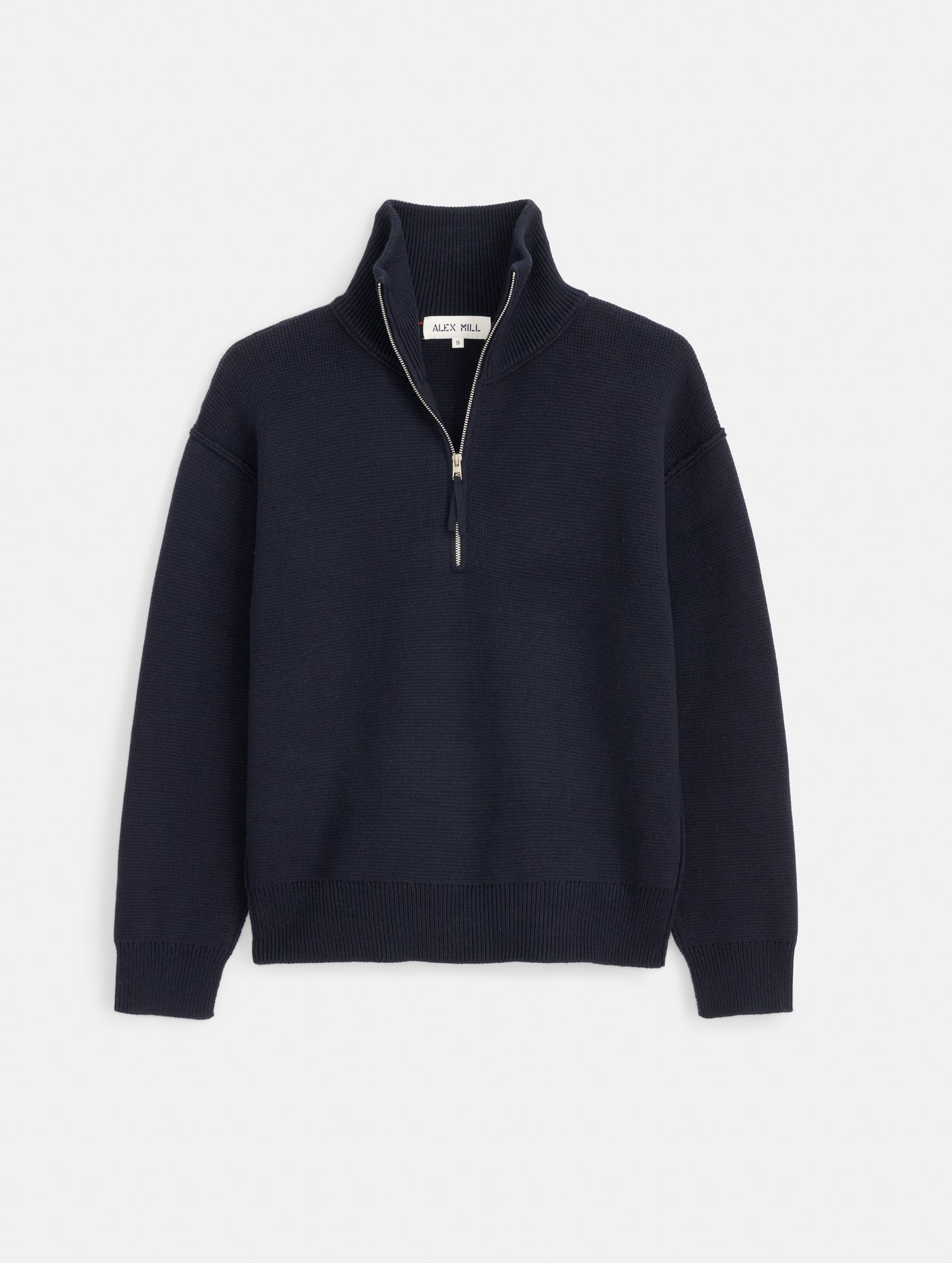 Daphne Half Zip Sweater in Cotton Cashmere