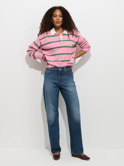 Violet Mid Rise Relaxed Jean