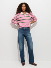 Violet Mid Rise Relaxed Jean