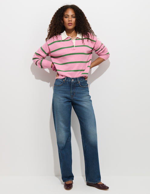Violet Mid Rise Relaxed Jean