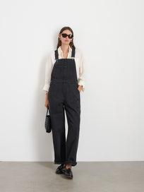 Lili Overall In Black Denim