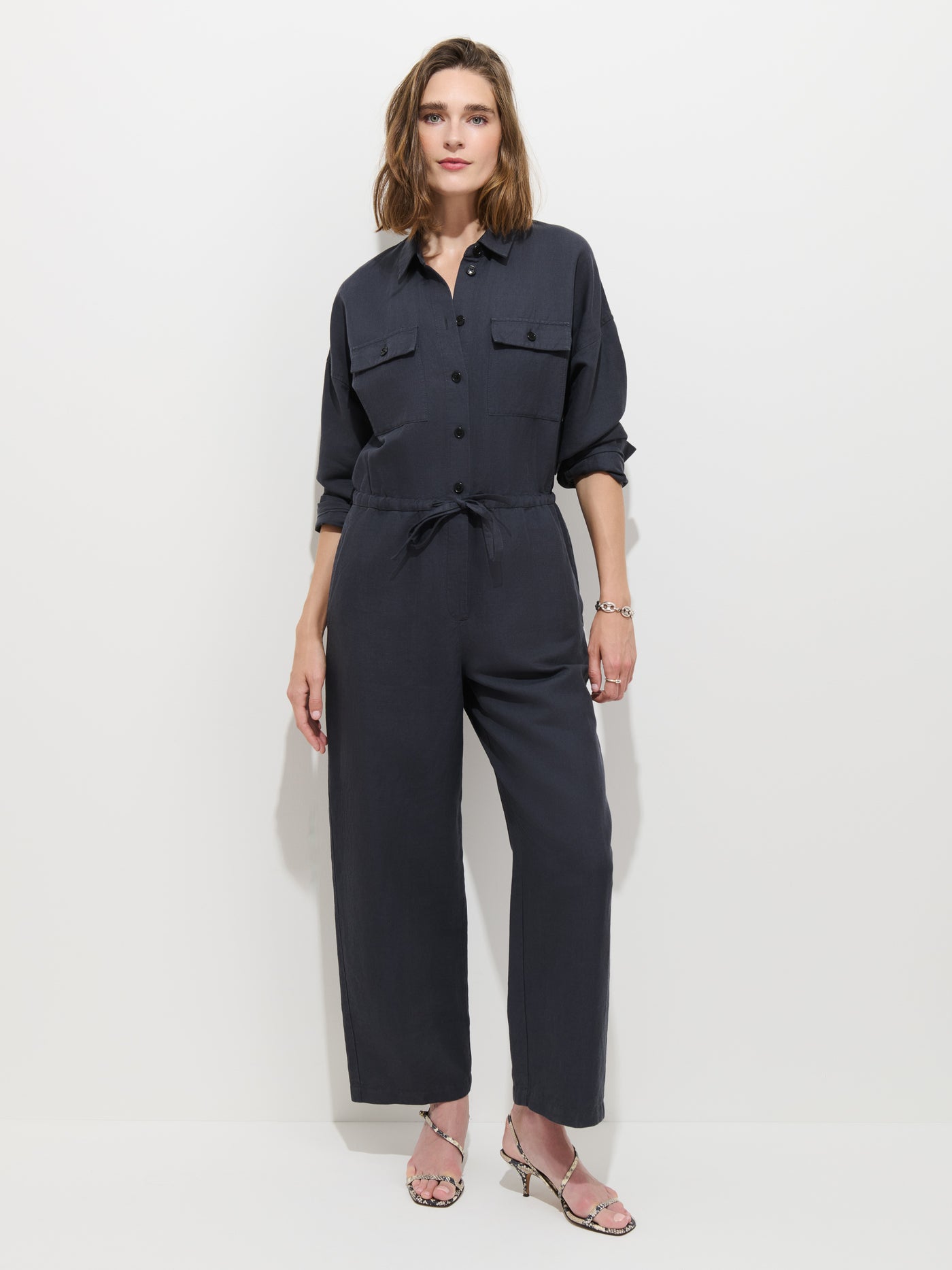Delancey Jumpsuit in Lightweight Twill