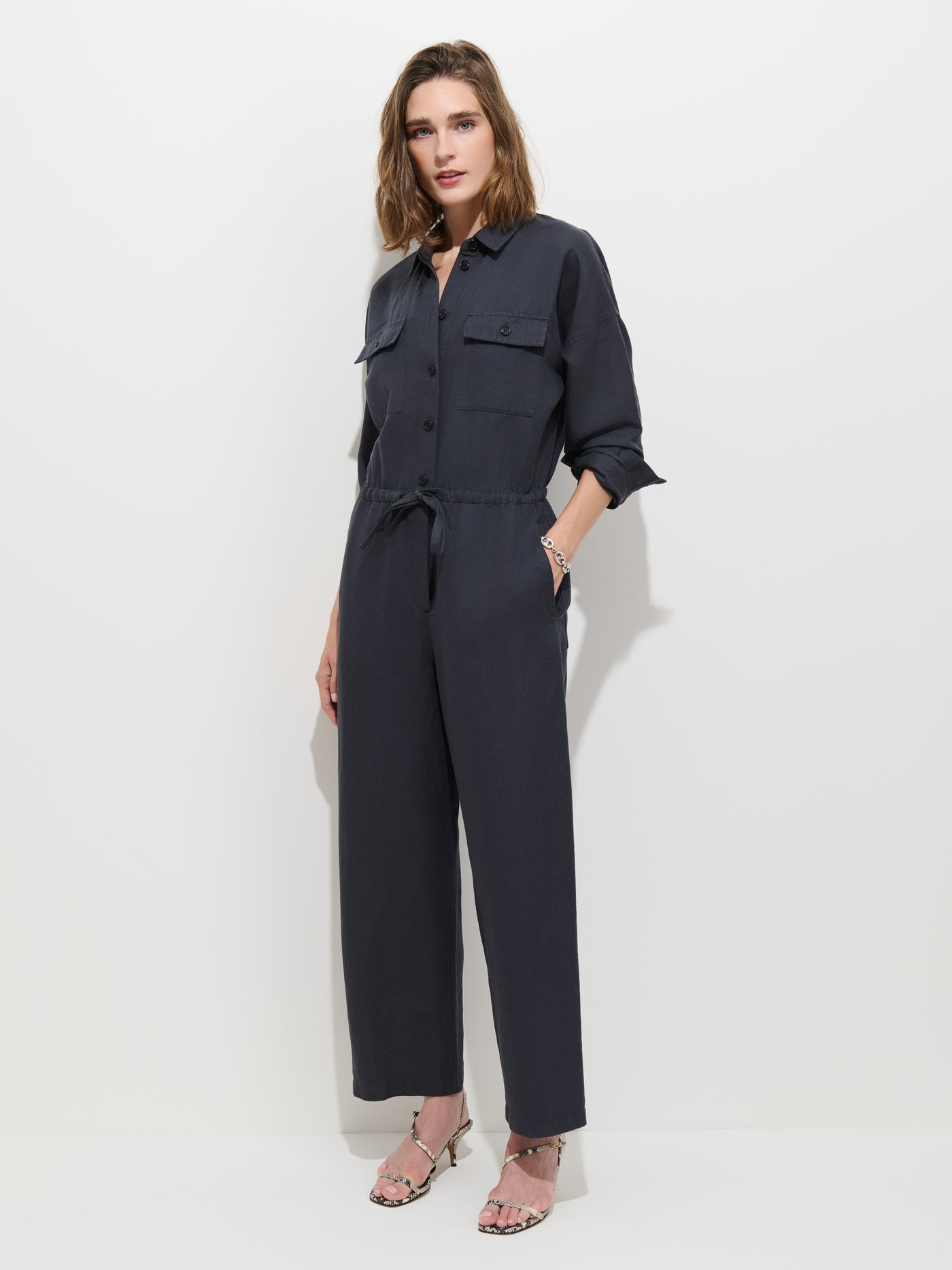 Delancey Jumpsuit in Lightweight Twill