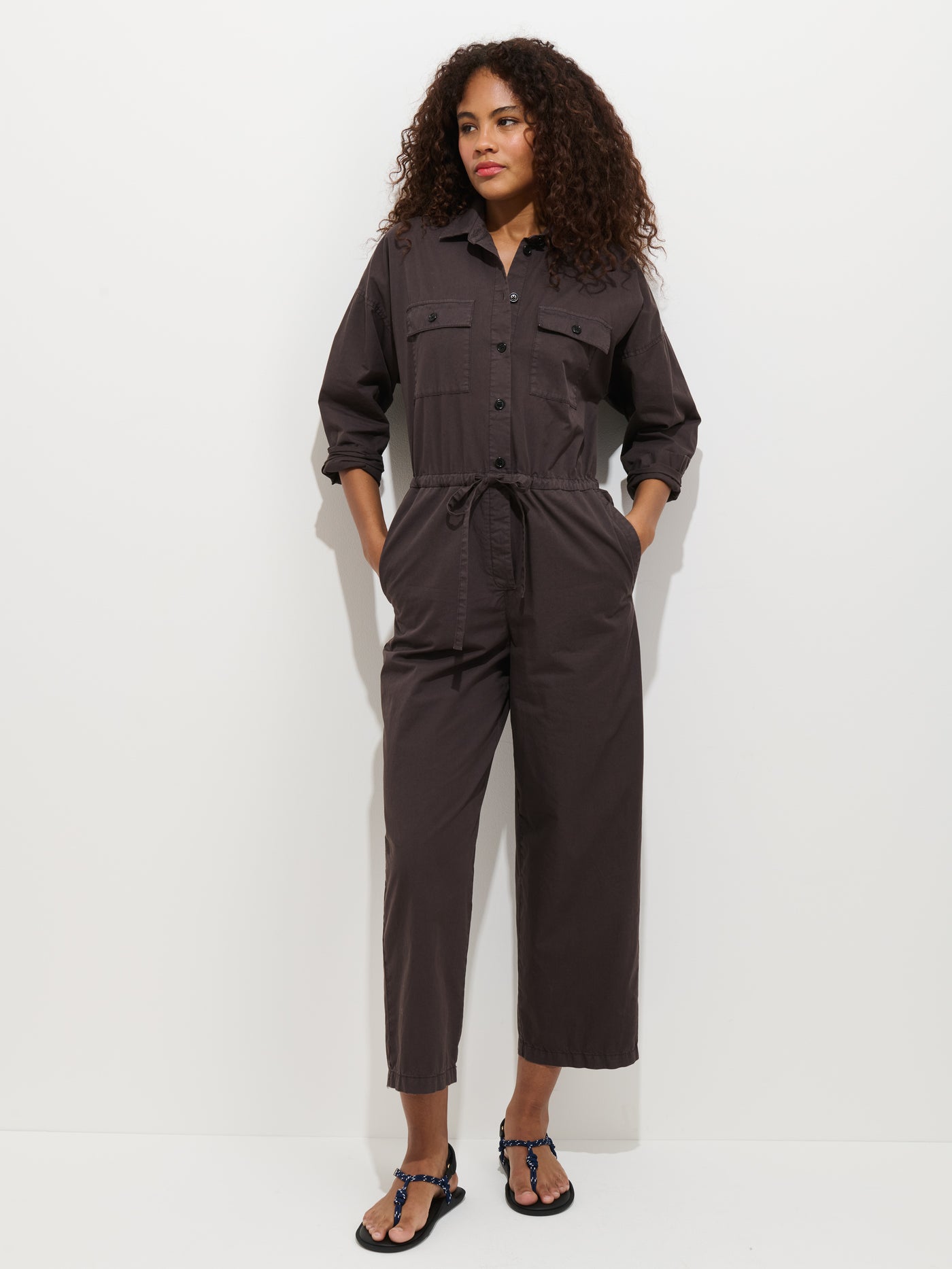 Delancey Jumpsuit In Lightweight Twill
