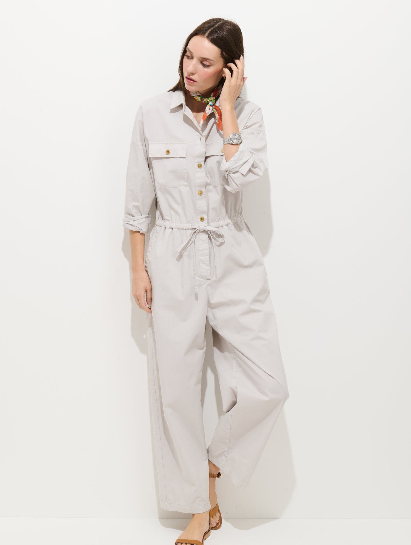 Delancey Jumpsuit in Lightweight Twill