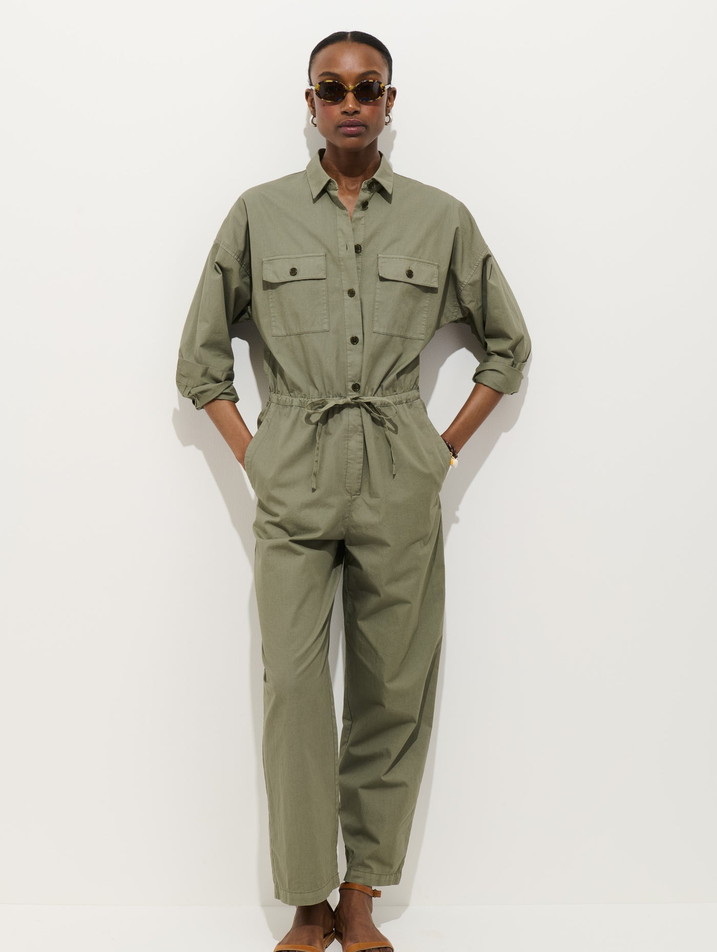 Delancey Jumpsuit In Lightweight Twill