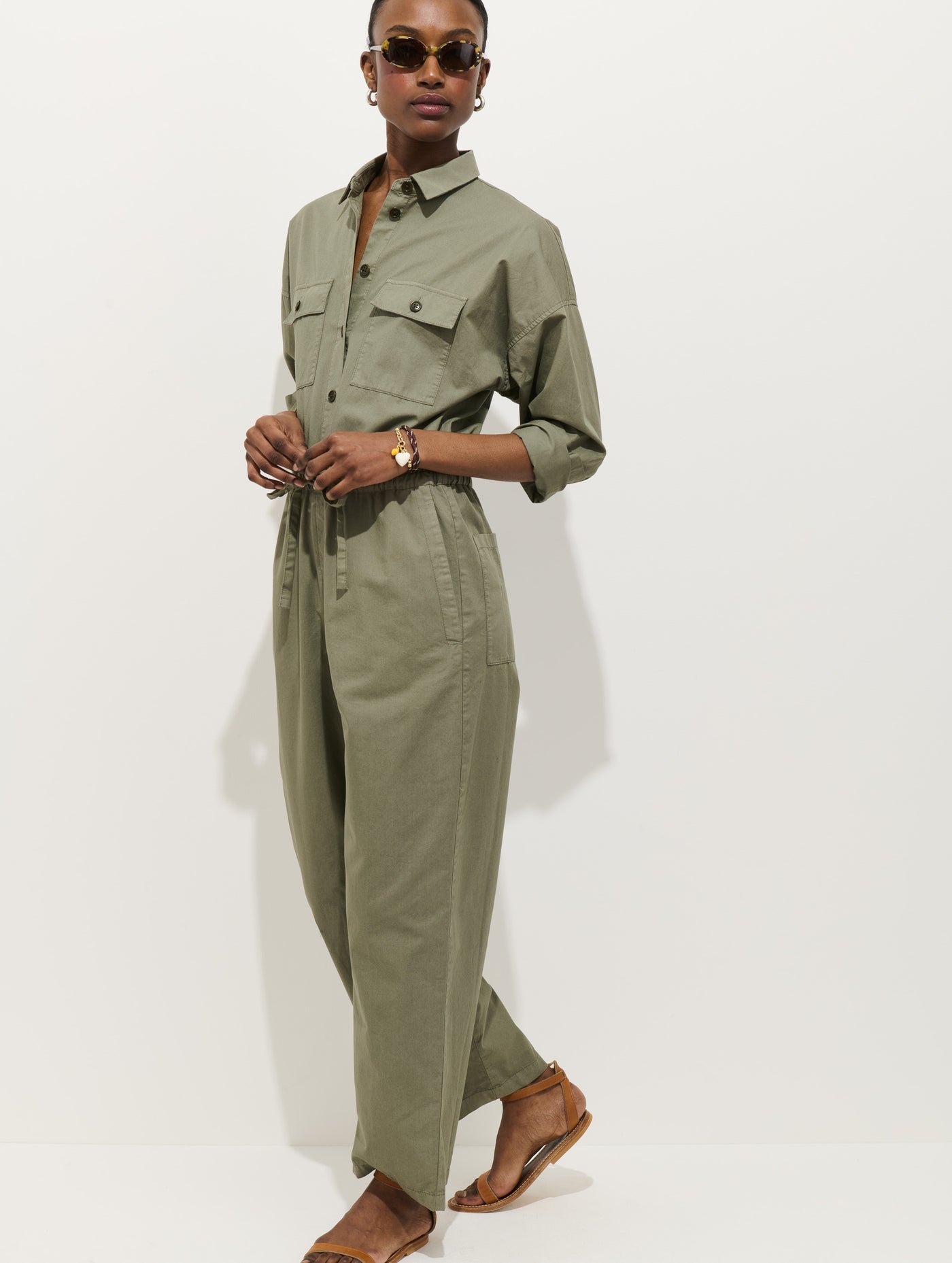 Delancey Jumpsuit In Lightweight Twill