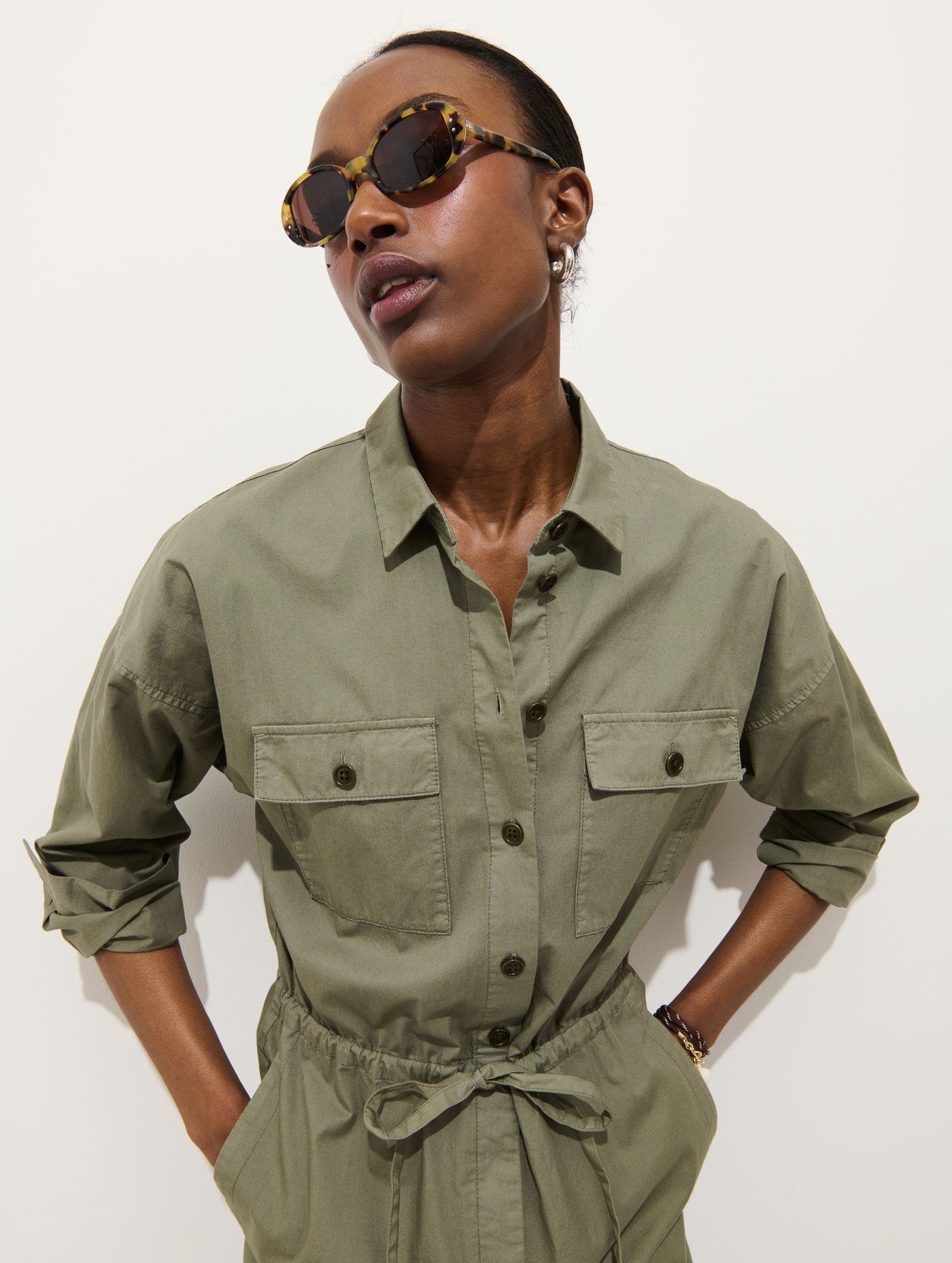 Delancey Jumpsuit In Lightweight Twill
