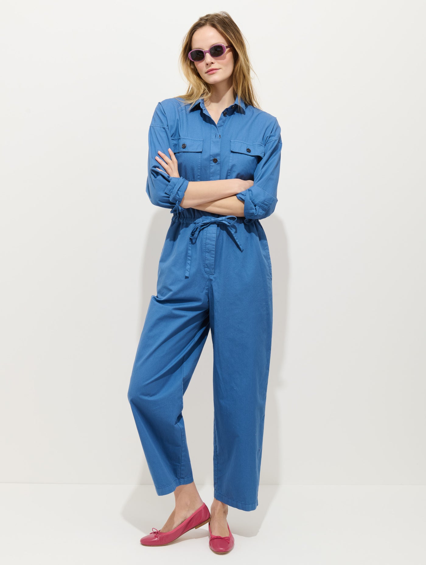 Delancey Jumpsuit In Lightweight Twill