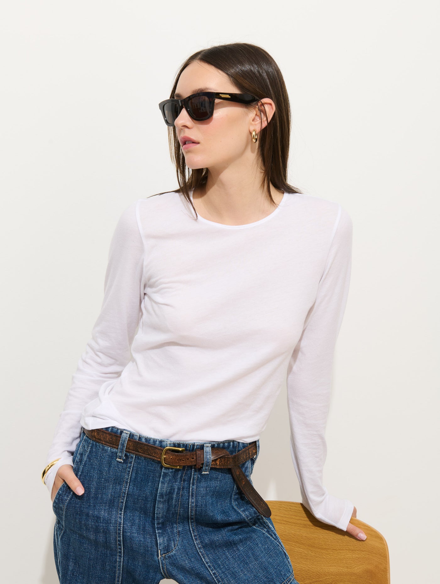 Tissue Tee In Cotton