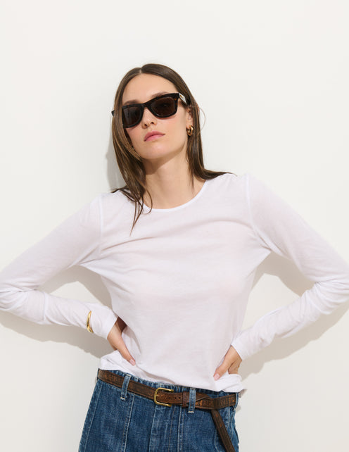 Tissue Tee In Cotton