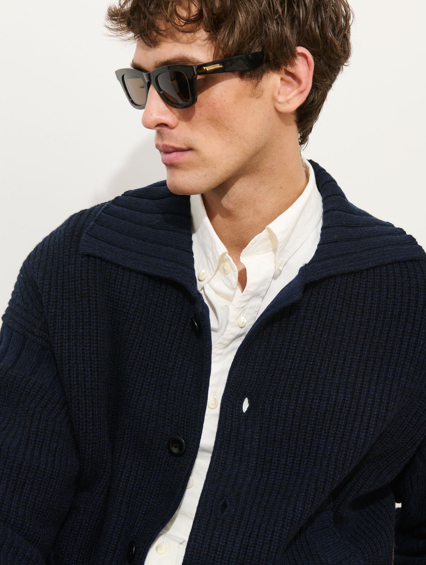 Casey Cardigan Jacket In Merino Wool