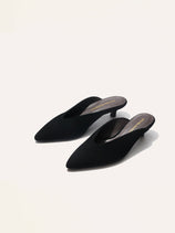 Alex Mill x Margaux: The Romy Mule - Black Suede