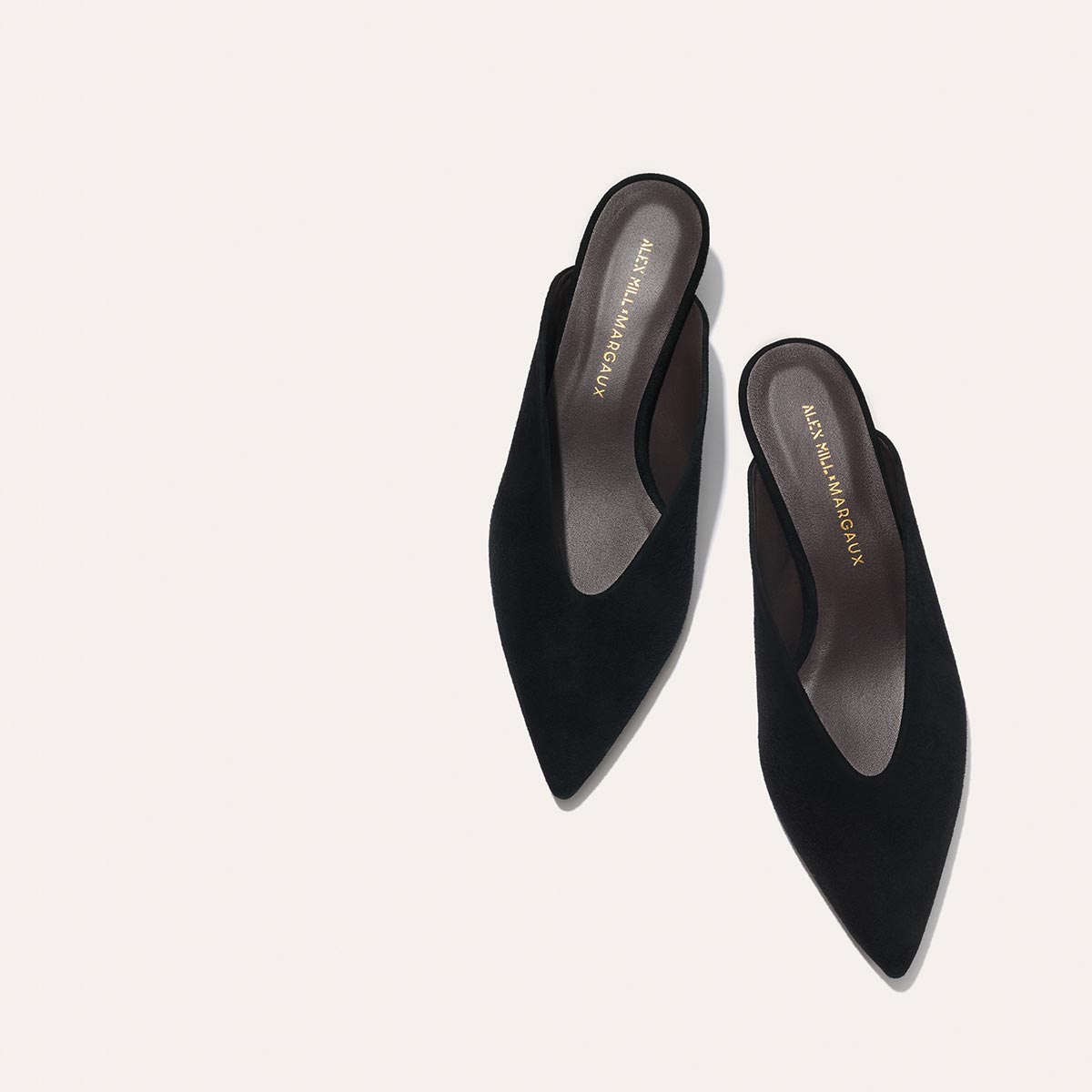 Alex Mill x Margaux: The Romy Mule - Black Suede