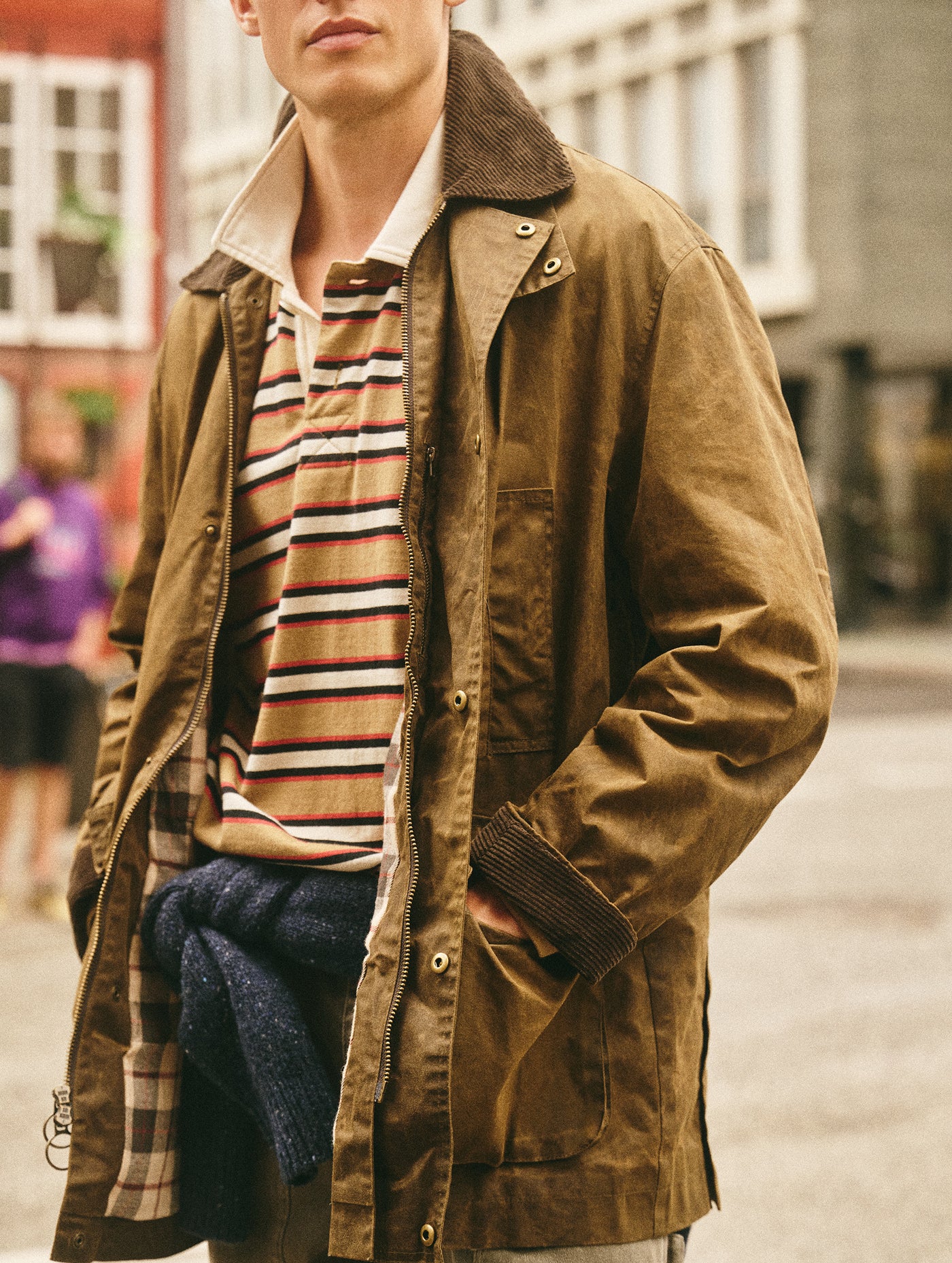 Regent Jacket In Waxed Cotton