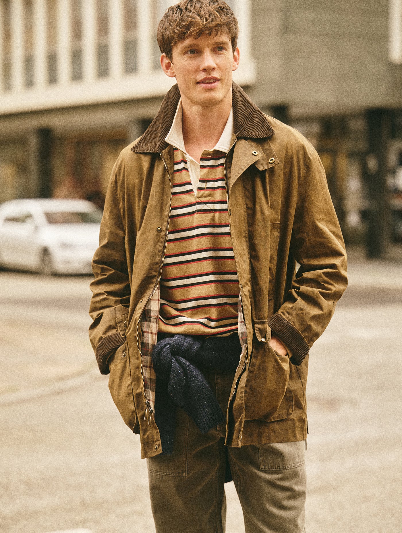 Regent Jacket In Waxed Cotton