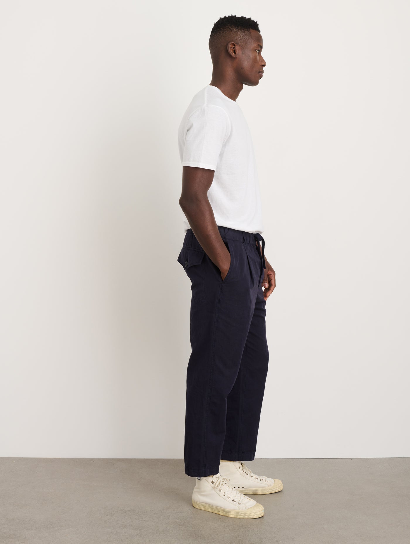 Pull On Pant in Cotton Linen