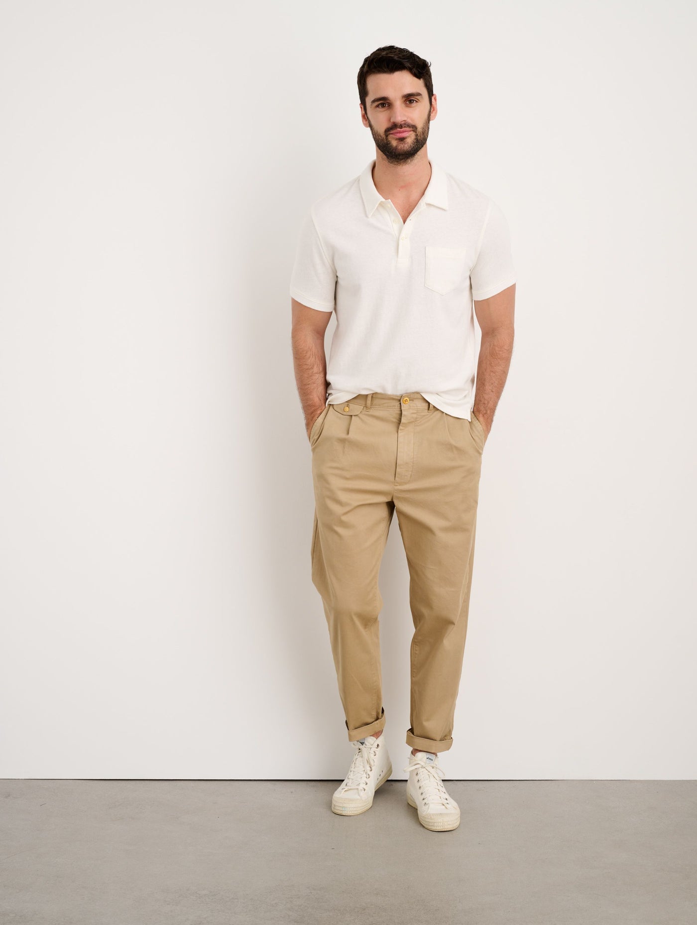 Standard Pleated Pant in Chino