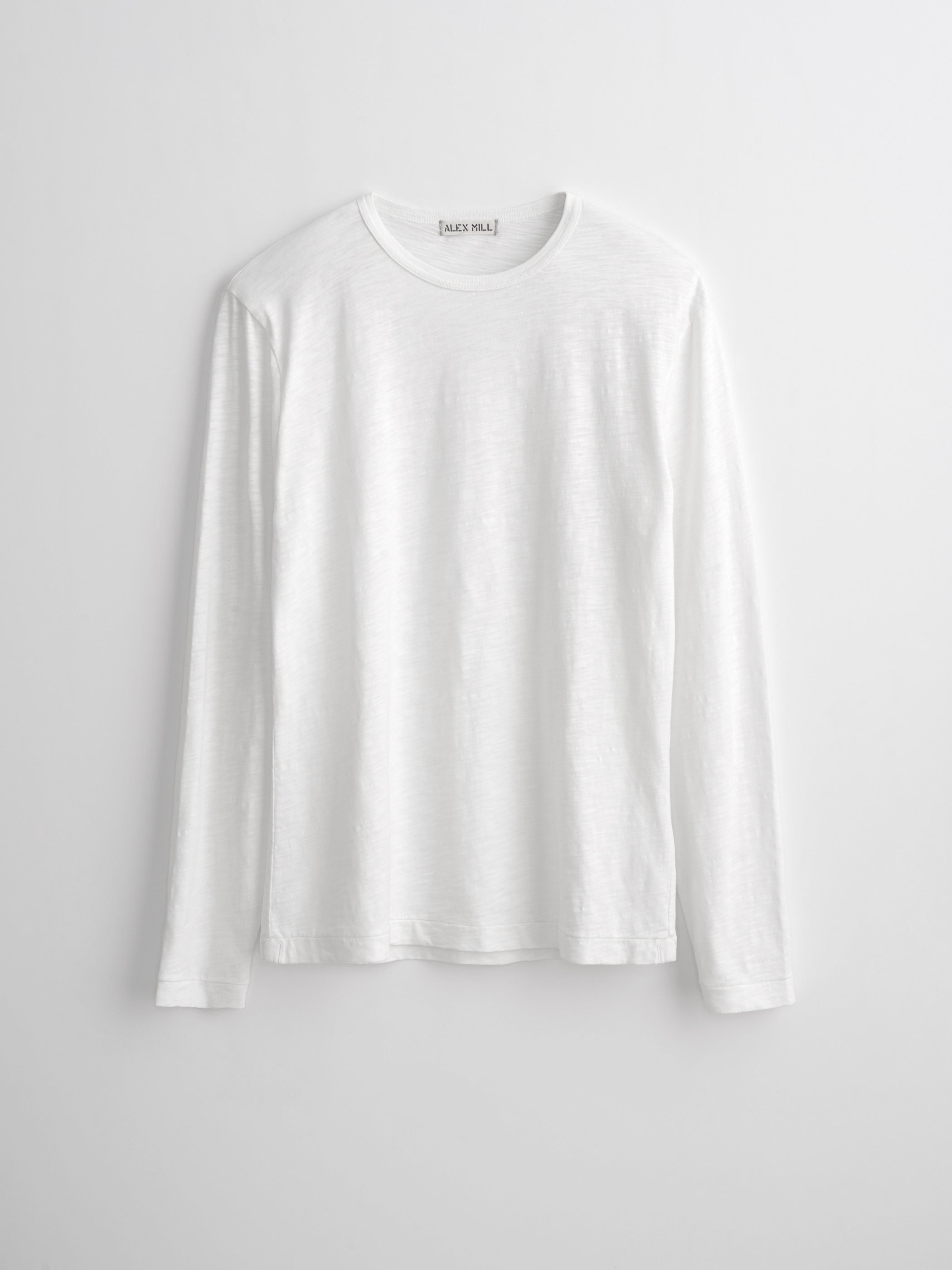 plain long sleeve white t shirt