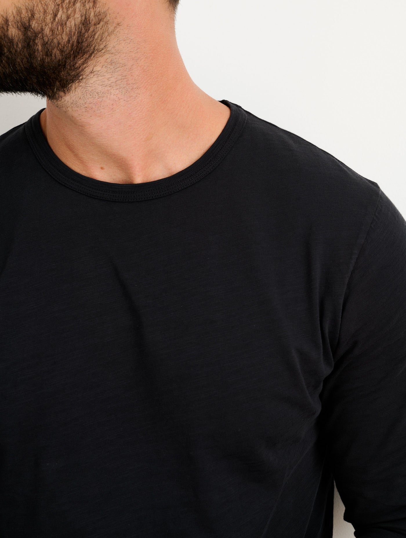 Standard Long Sleeve T-Shirt in Slub Cotton