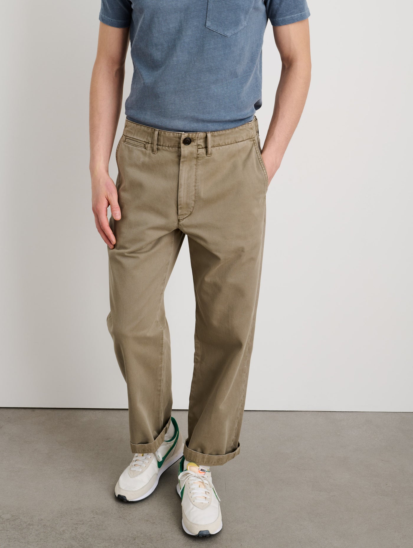 Straight Leg Pant in Vintage Washed Chino