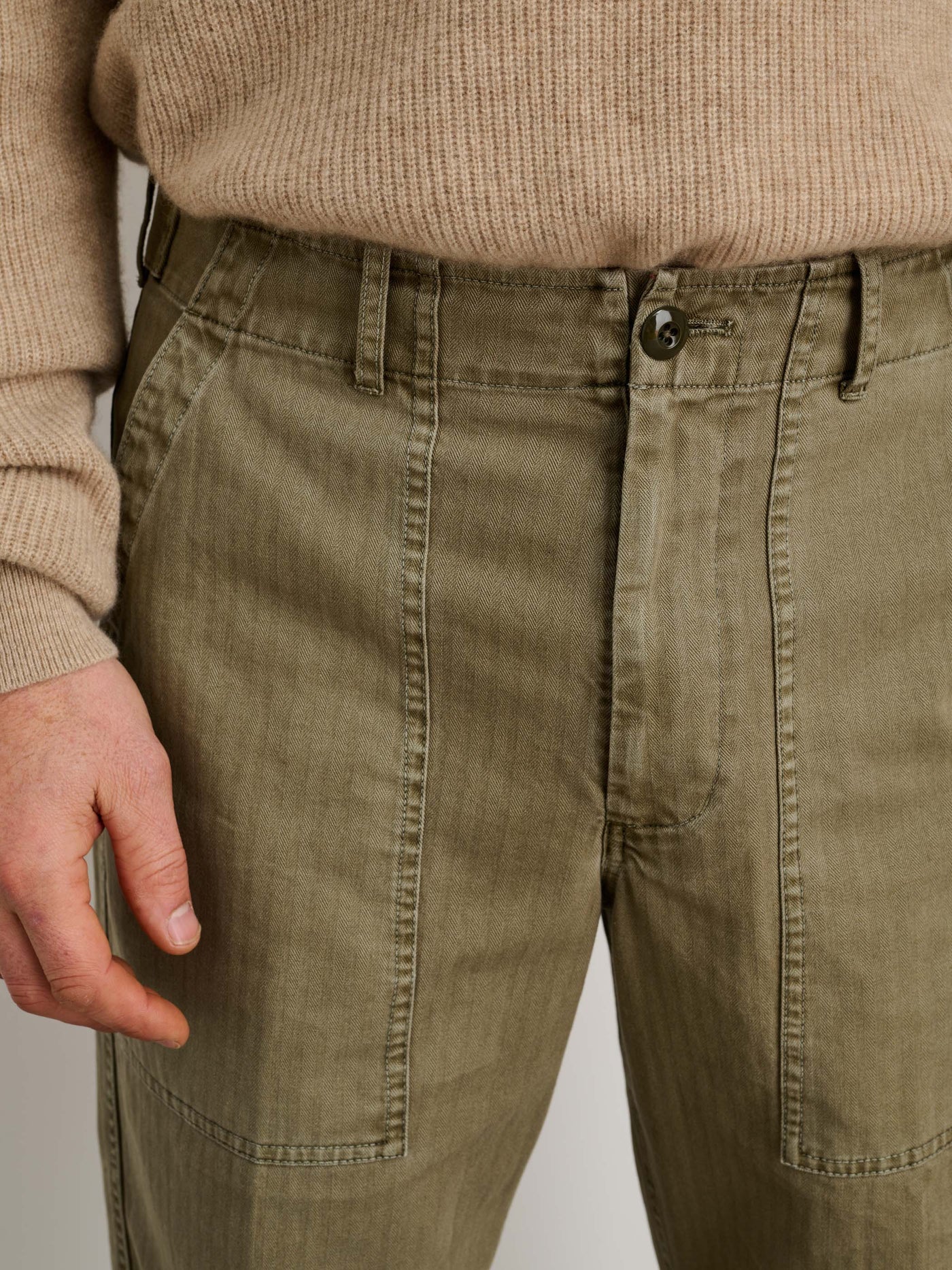 Field Pant In Herringbone