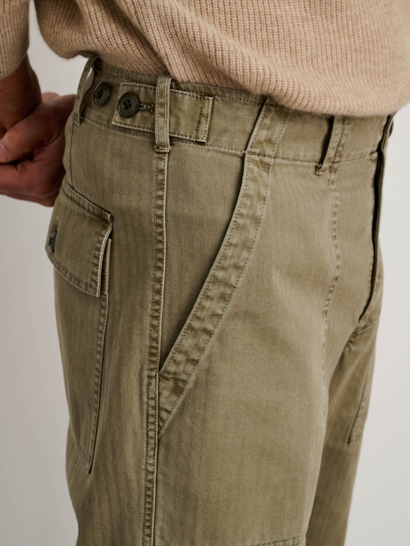Field Pant In Herringbone