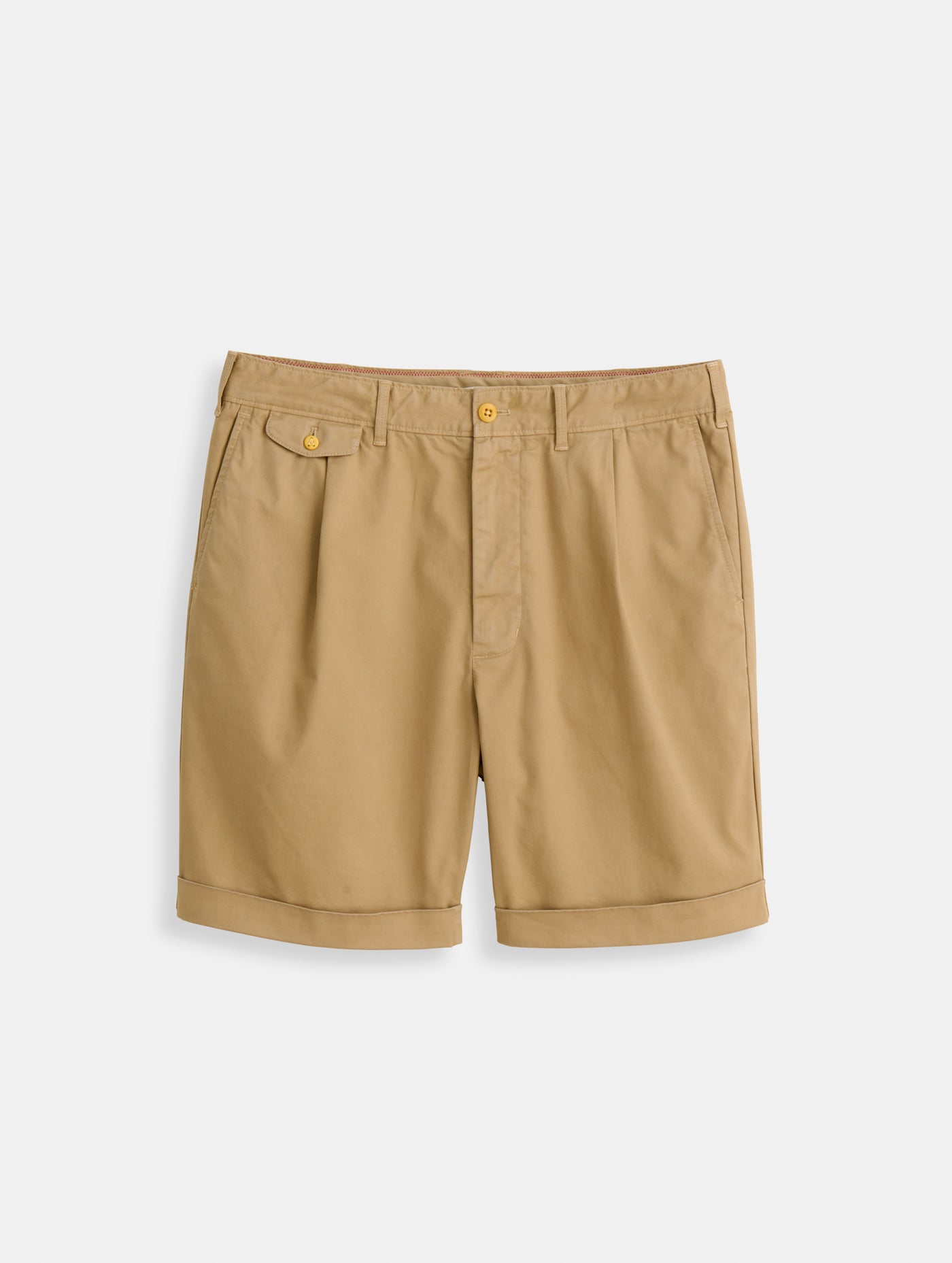 Pleated Chino Shorts