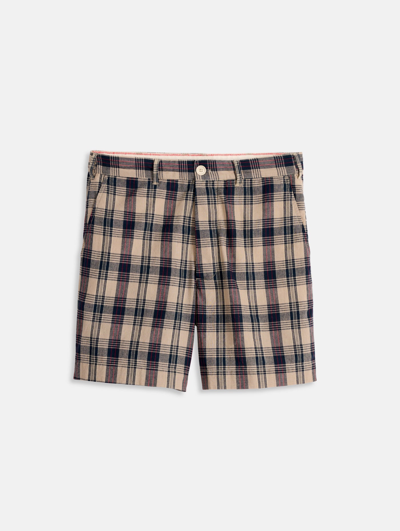 Flat Front Shorts in Madras