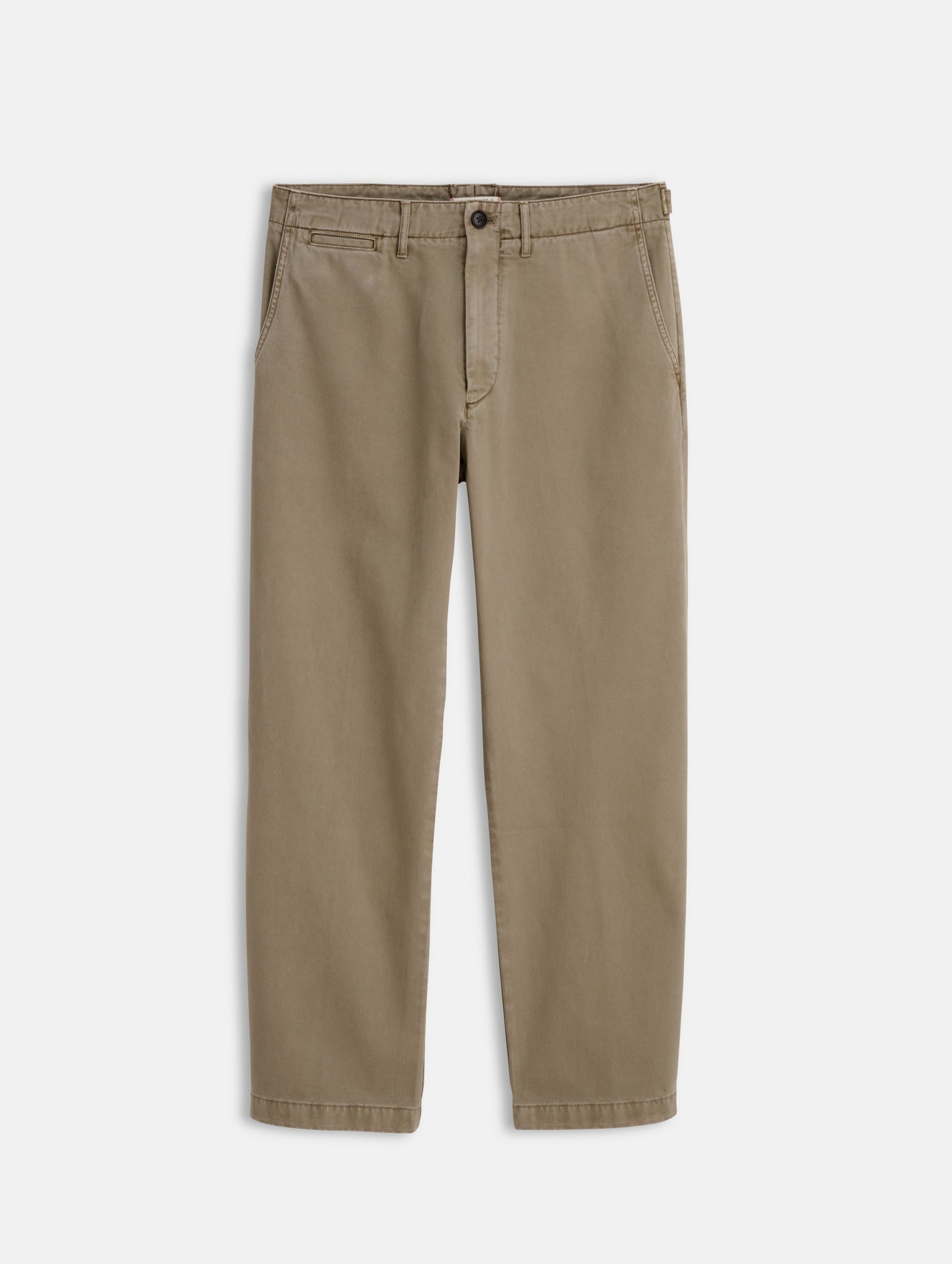 Straight Leg Pant in Vintage Washed Chino (Long Inseam)