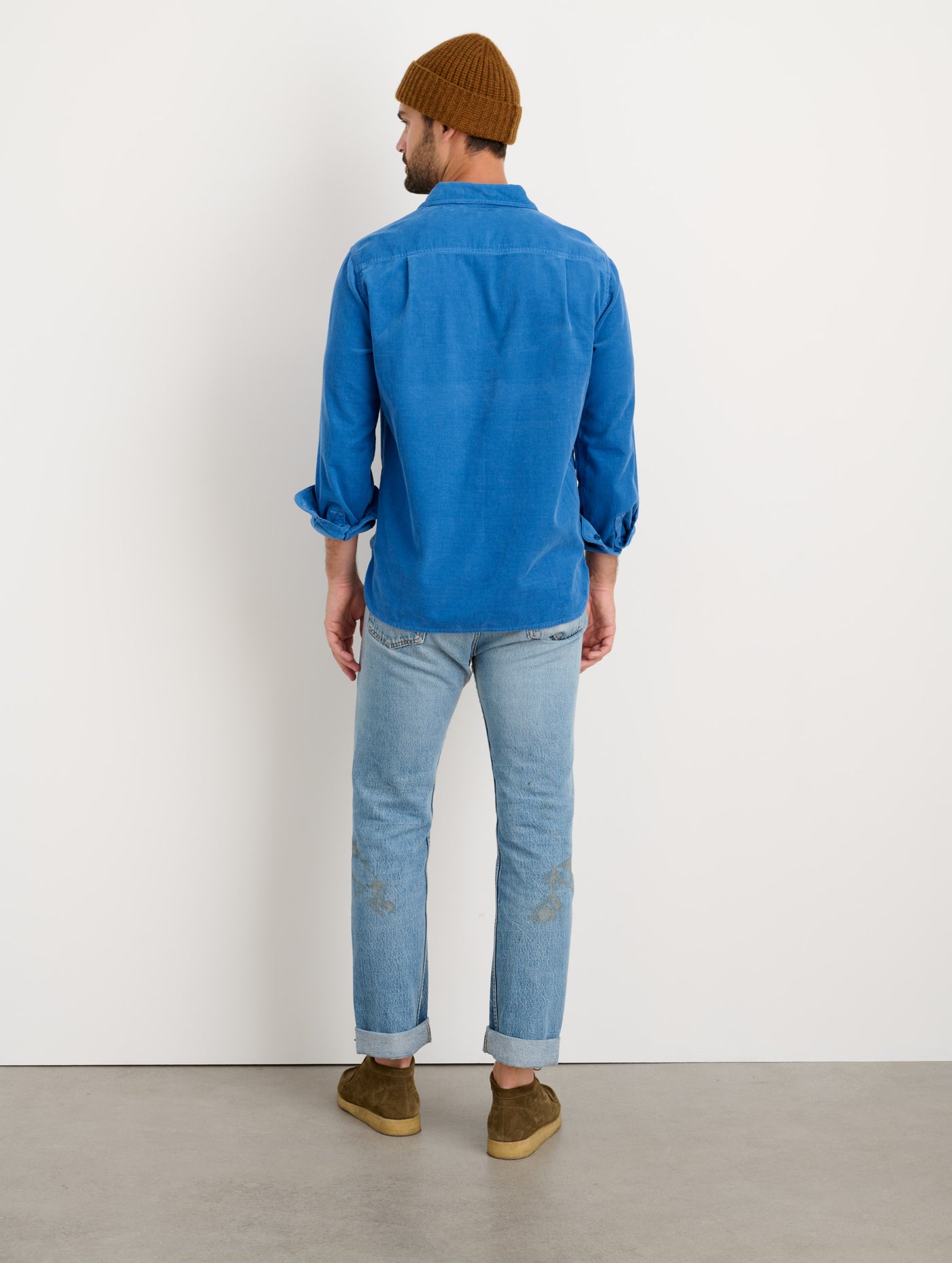 Carter Popover Shirt in Fine Wale Corduroy
