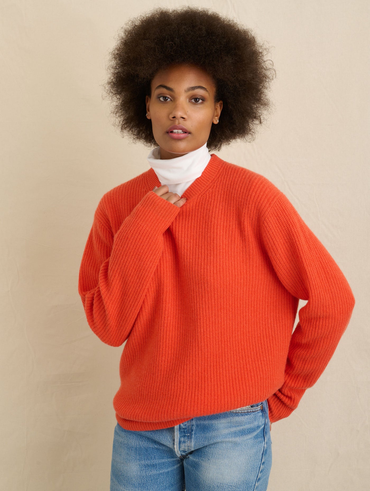 Jordan Sweater In Washed Cashmere