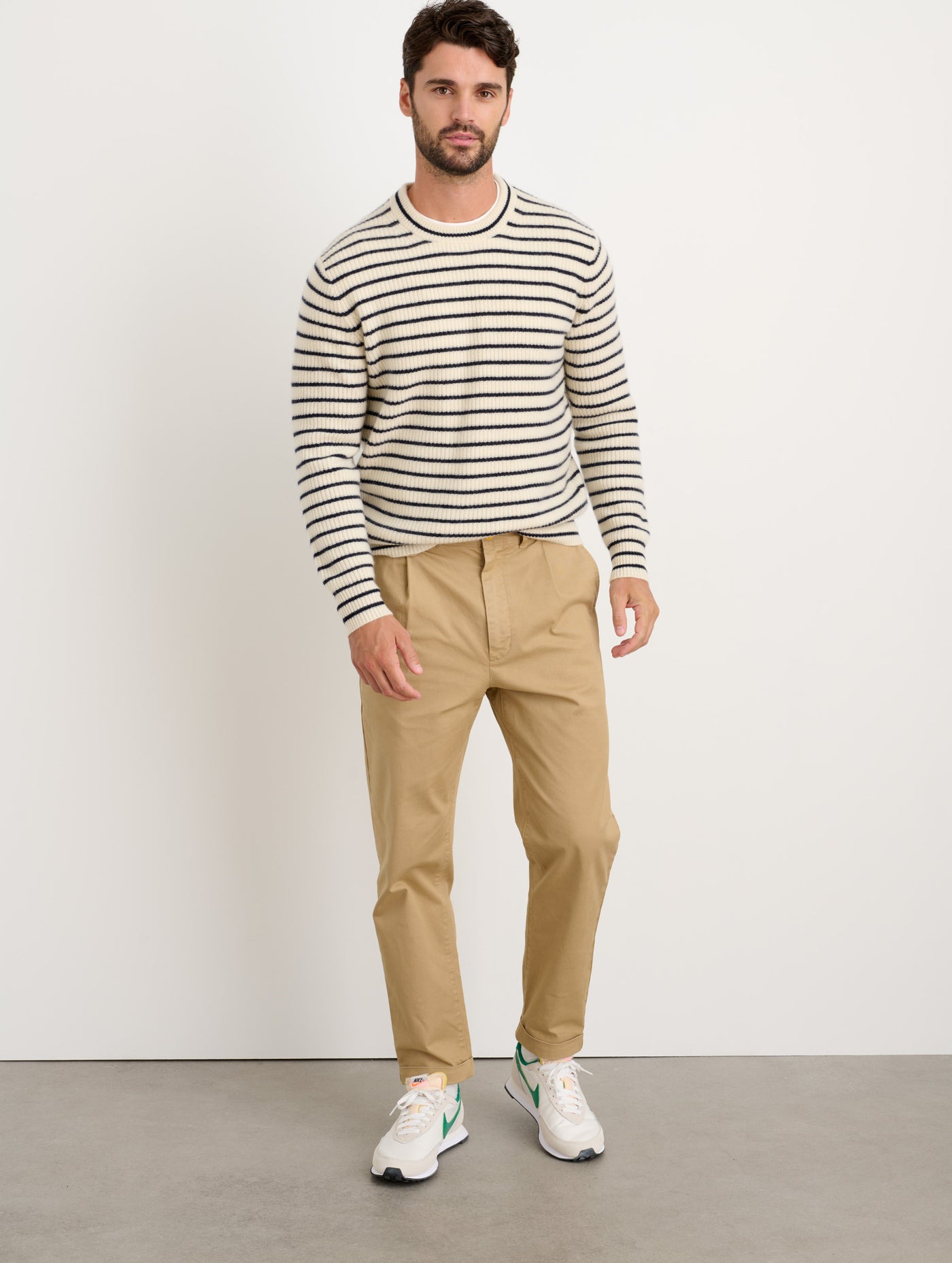 Jordan Sweater In Striped Cashmere