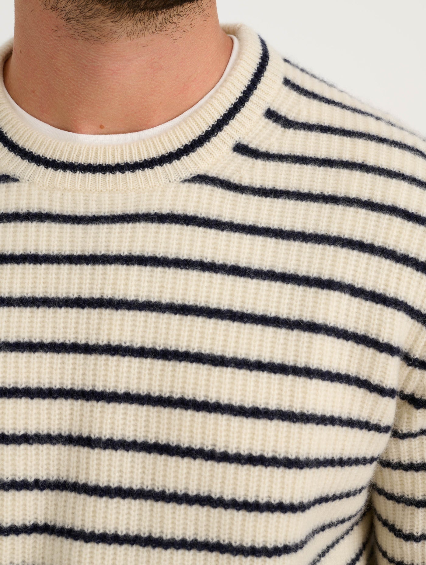 Jordan Sweater In Striped Cashmere