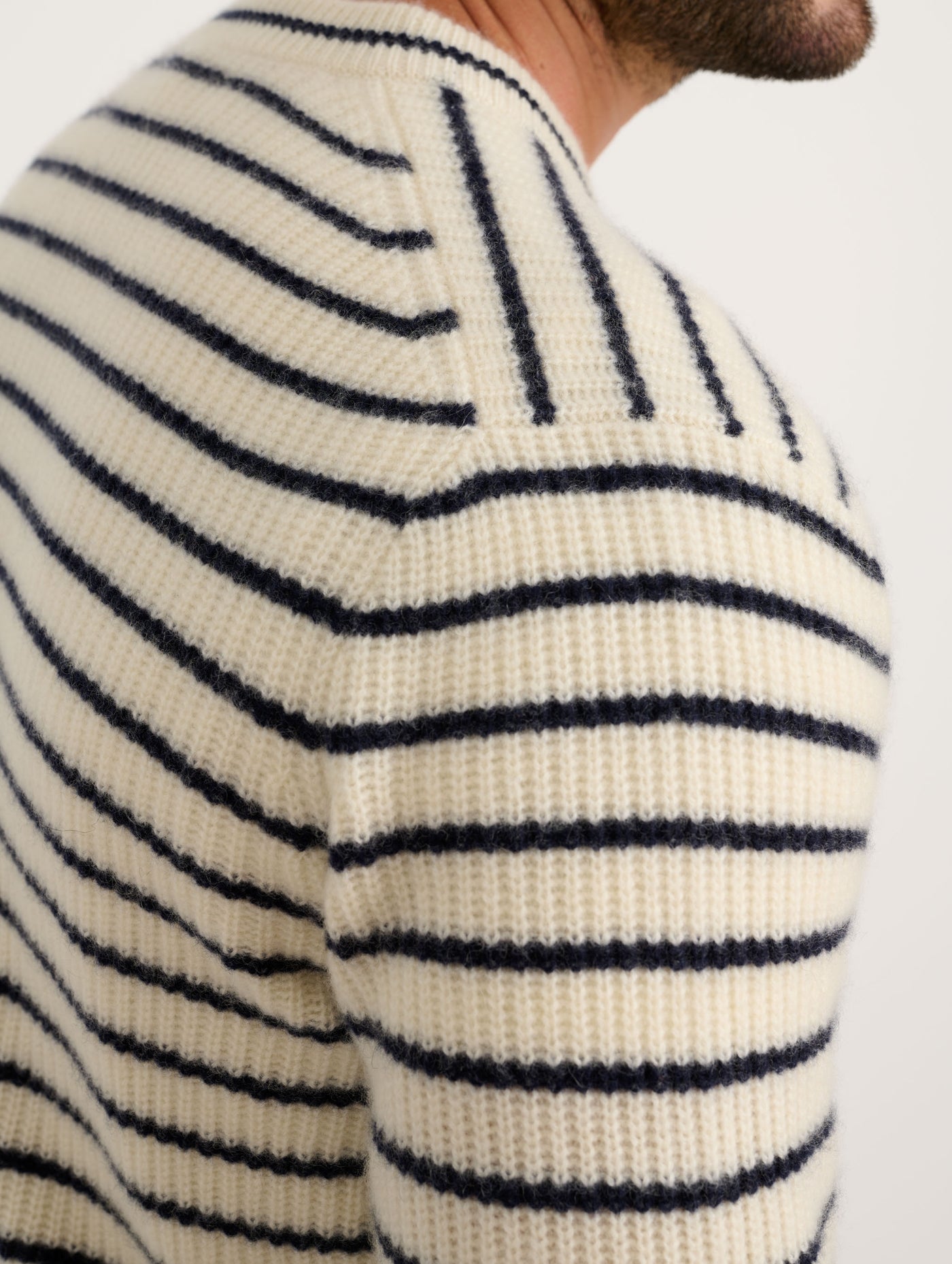 Jordan Sweater In Striped Cashmere