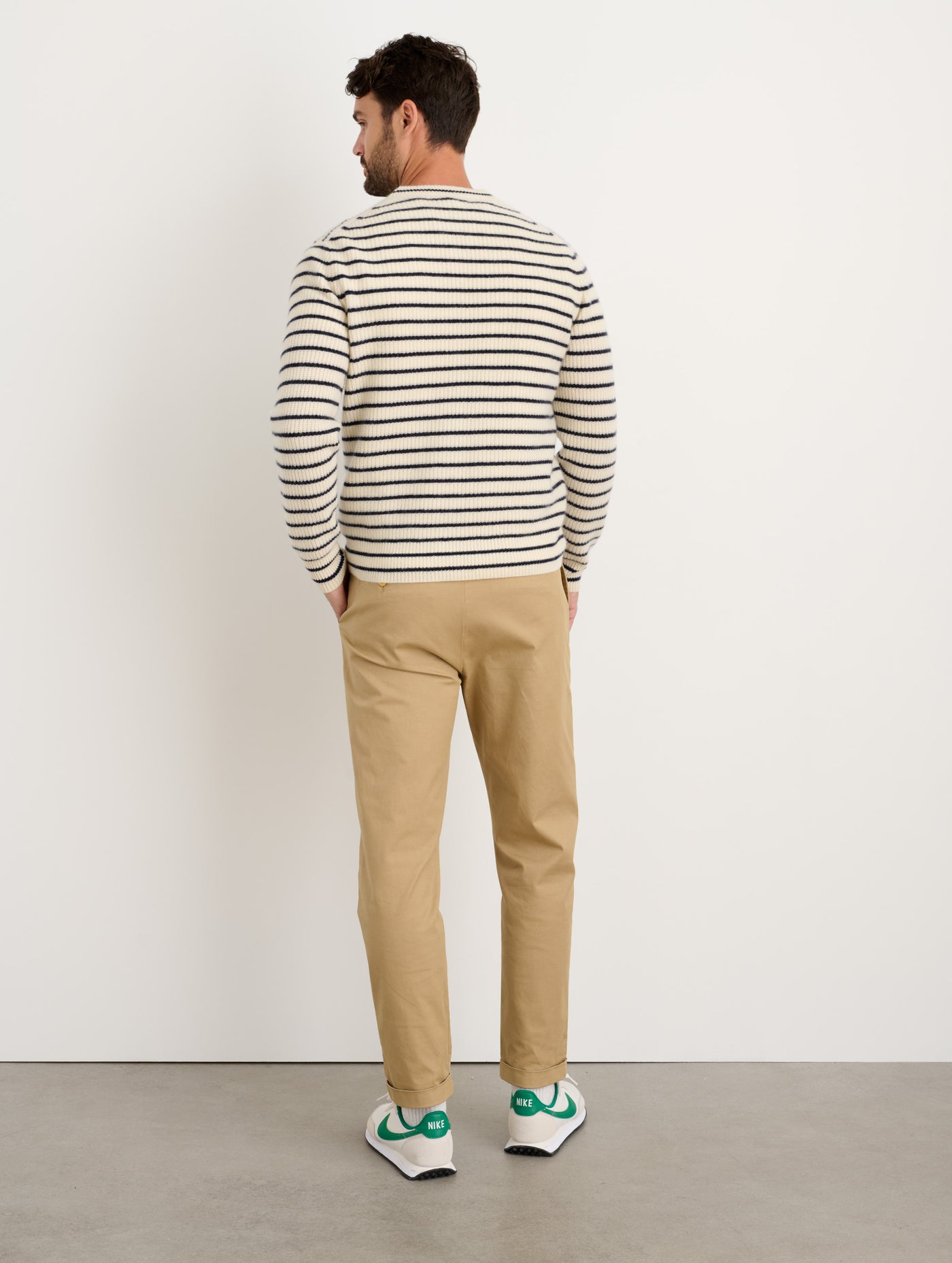 Jordan Sweater In Striped Cashmere