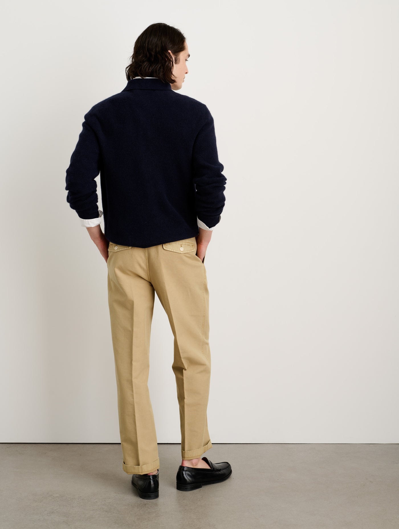 Mill Double Pleated Pant In Vintage Twill