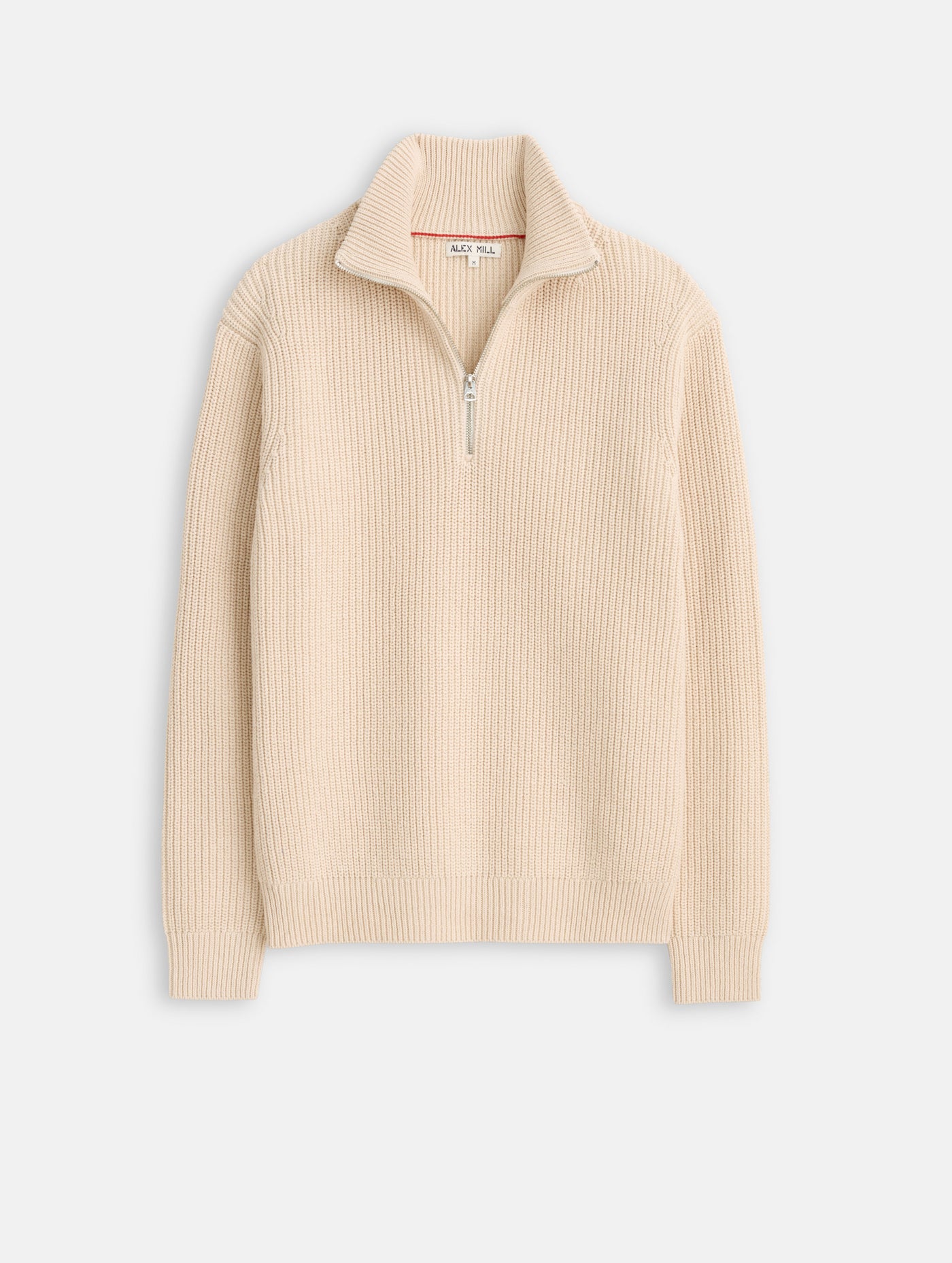 Half Zip Sweater in Chunky Cotton