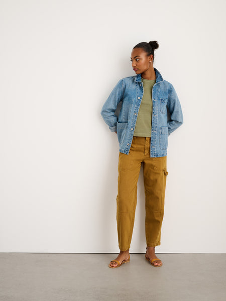 Britt Work Jacket in Denim Vintage Wash / XXL | Alex Mill Britt Work Jacket in Denim Vintage Wash / XXL | Alex Mill