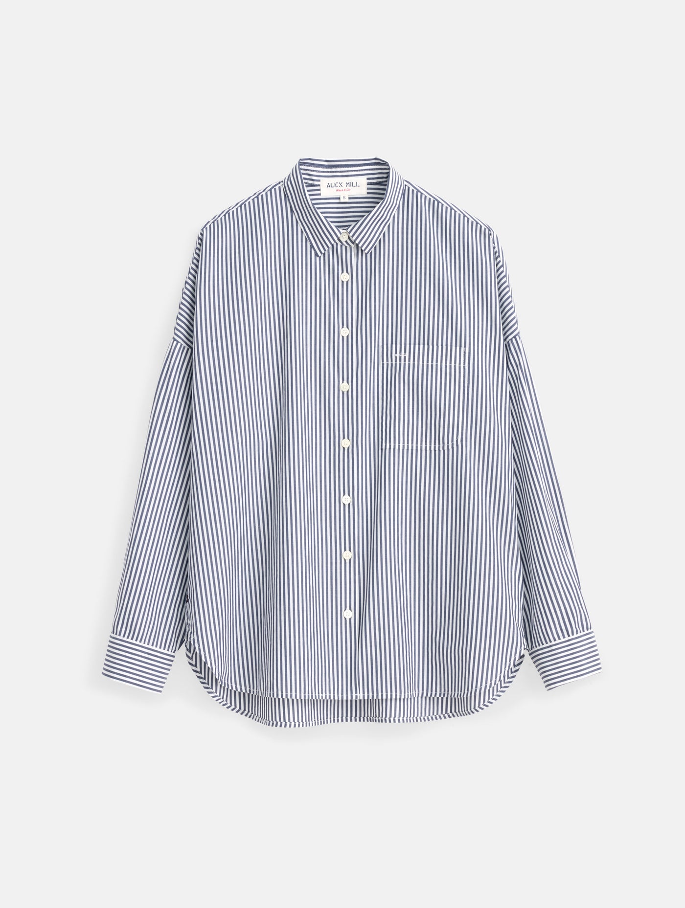 Jo Shirt in Striped Cotton Poplin – Alex Mill