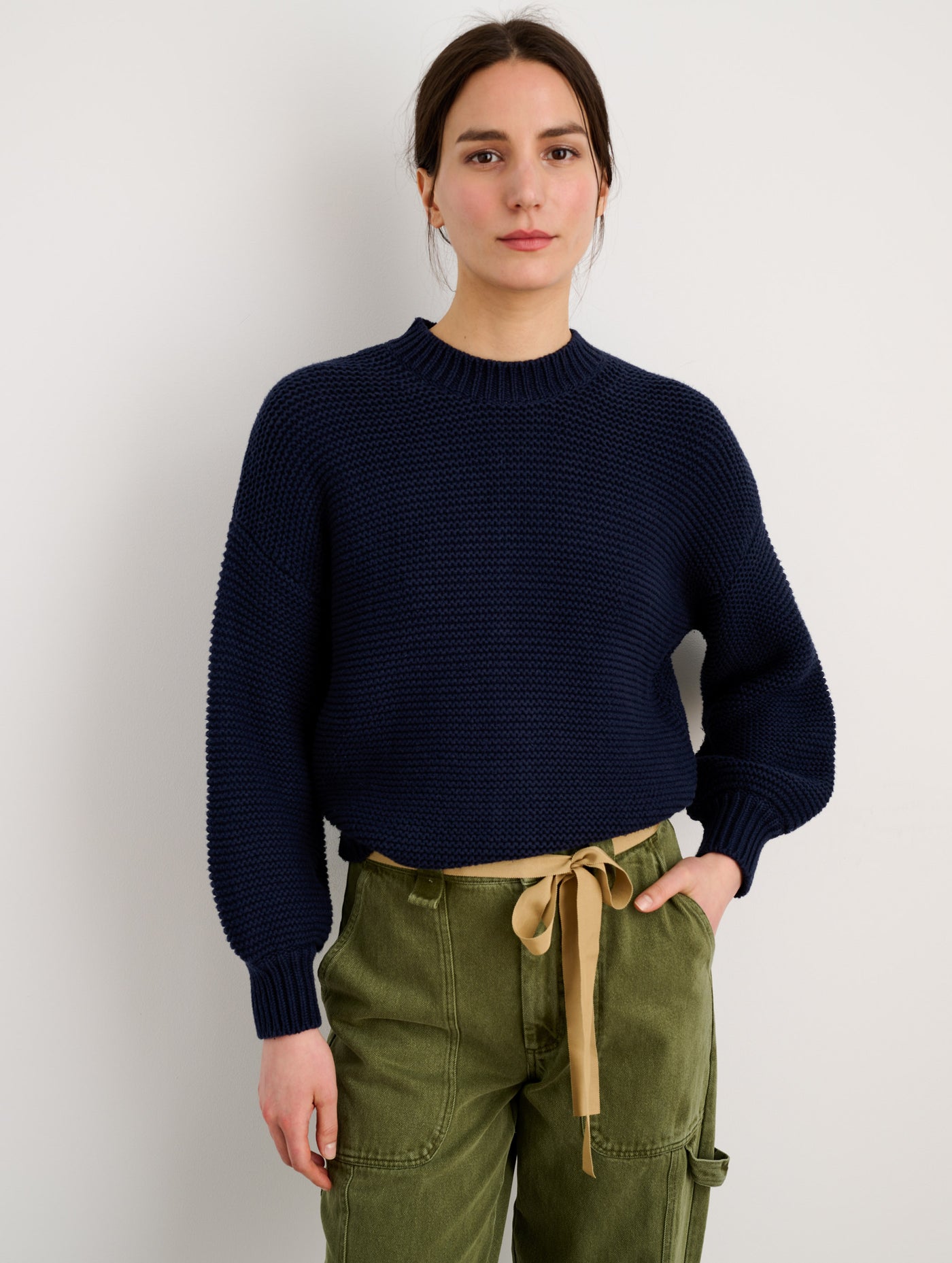 Button-Back Crewneck Sweater – Alex Mill