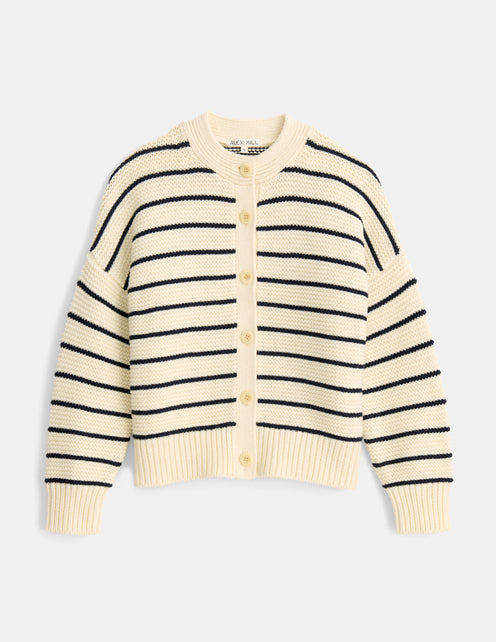 Nico Striped Cardigan in Cotton
